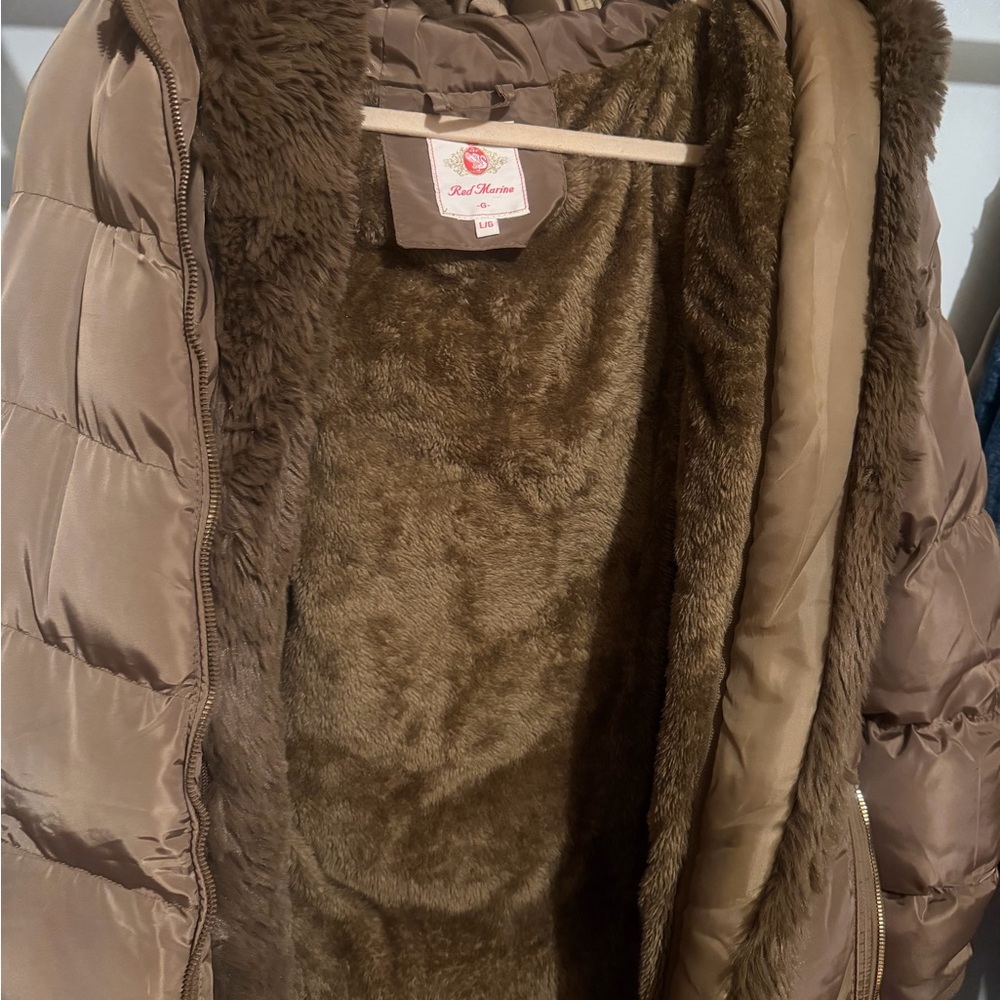 Women's Brown Puffer Jacket